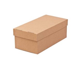 blank cardboard box isolated on white background