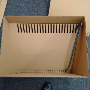Corrugated partitions box